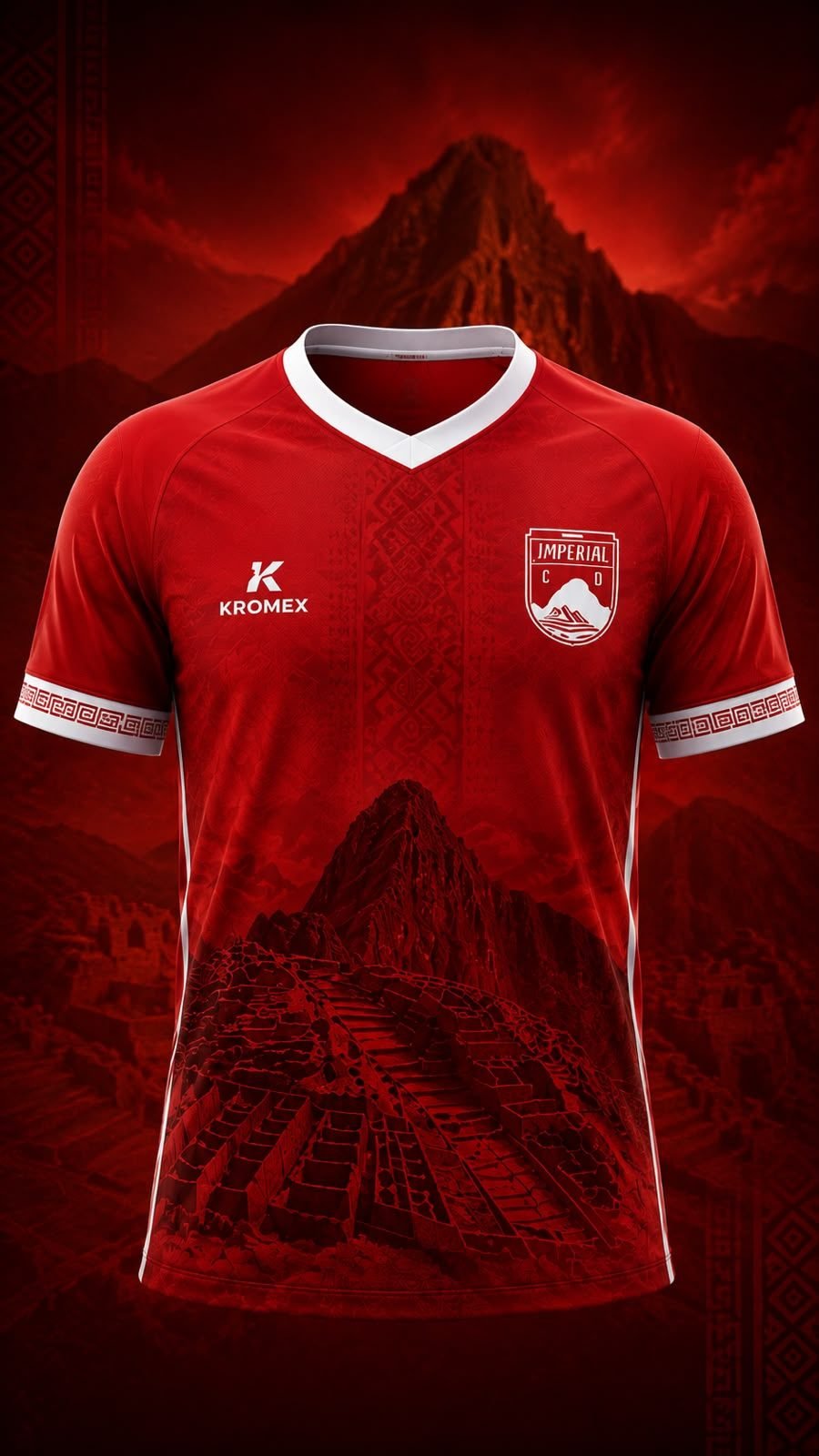 Equipación oficial del CD Imperial con Machu Picchu en el diseño